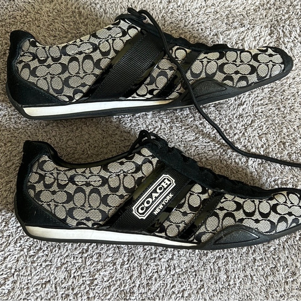 Coach Remonna Signature Jacquard Suede Sneakers - Picture 3 of 7